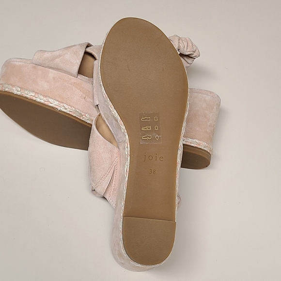 Joie Suede Garden slingback platform sandals size 38 - Picture 10 of 13
